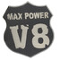 Auto Motor Sticker Power V8 MAX 3D Car Metal Emblem Decal Emblem Badge Truck - 3