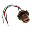 Wire Brake Light Harness A pair LED Bulb Socket Plugs - 5