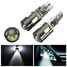 Car Eyelid Free Canbus LED Bulbs W5W Xenon White T10 5730 Error Pair Lamp Lights - 1