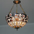 Retro Pendant Lights Fixture Shade Tiffany 16inch Glass Living Room Dining Room - 2