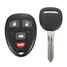Car Keyless Entry Remote Fob Transponder Chip Uncut Ignition Key Chevrolet - 1