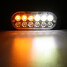 12 LED Flashing Light Breakdown Indicator Lamp 12V-24V Strobe Warning Lamp 36W Grill Recovery - 7
