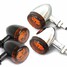 2pcs Motorcycle LED Lamp For Harley Indicator Turn Signal Lights Skull Aluminum - 2