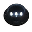 Light Wall Lamp Cool Solar Powered Garden Led Warm White Waterproof Black 3w - 9