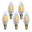 Vintage Led Filament Bulbs Warm White Edison C35 6w Cob Ac 220-240 V Kwb - 1