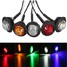 Metal 12V 24V Button Mini Marker Lights Side Round LED Bullet - 1