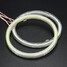 Pair White COB 100mm Angel Eye Ring Outside 12V 10W Headlight Aperture - 12