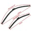 VW GOLF RHD Vehicles Set For Audi Pair MK7 Front Wiper Blades A3 - 7