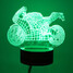 Lights Bedroom Powered 0.5W Lamp Visual DC5V Table USB 3D Night Remote Control Motorcycle LED - 4
