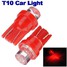 T10 W5W Light Bulb Lamp 168 194 Car Side Red LED - 1