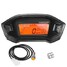 Cylinder LCD Speedometer Odometer KMH Universal Motorcycle Tachometer Gauge - 1