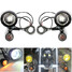 Set For Honda LED 39MM Motorcycle Turn Signals Lights YAMAHA Clamp - 1