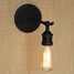 Minimalist Aisle American Cafe Wall Sconce Black Bedside Restaurant Bar Wrought Iron - 4