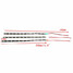 12 LED White Strip Lights Boat Marine Waterproof 3pcs 12V Red Green Lighting - 9