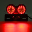 Dual Twin DC 12V Motorcycle Integrated Tail Lamp LED Brake License Plate Turn Signal Light - 9