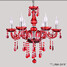 Lights Red Crystal Modern Chandelier Luxury - 5