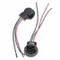 LED Bulb Adapters Wire Brake Signal Light 2Pcs Harness Socket - 1