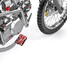 Pegs Foot Brake Pedal Bike Motorcycle Front Rear Footrest Anti-Skid Pad - 8
