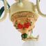 American Flowers Iron Chandelier Lamp Flower European Garden Lamp - 3