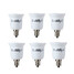 Adapter White E27 Bulb 6pcs E12 Silver Light Converter - 1