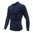 Base High T-Shirt Collar Layer Long Sleeve Under Mens Riding Sports - 4