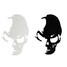 Reflective Waterproof Skull Car Truck Styling Window Sticker Decal - 3