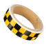 Caution Reflective Sticker Dual Warning Color Chequer Roll Signal - 8
