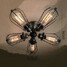 Dining Room Bulb Included Metal Flush Mount Feature For Mini Style Vintage Max 60w Painting - 4