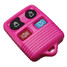 Remote Key Shell Fob Case Ford 4 Button Rubber Pad 4 Color - 6