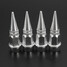 Auto Bike Dustproof Shape Spike 4pcs Stem Valve Caps Wheel Aluminum Car Tire - 7