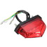 Brake Red Light 12V Motorcycle Indicator LED Running License Plate Tail - 3