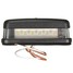 6LED Lights Trailer Truck Tail Lamp White 10-30V License Number Plate - 1