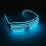EL Wire Neon LED Light Shaped Shutter Glasses Fashionable Costume Party - 11