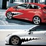 Sticker Big A Set of Car Styling Waist Shark - 4