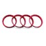 4pcs Audi A3 Decoration Modification Vent Air Conditioning Steel Cars Ring - 6