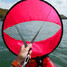 Red Paddle Downwind PVC Wind Sail Kayak Accessories Popup Board - 1