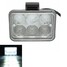 Side 12V 18W Lens Lamp Six LED Headlights Lights Motorcycle Super Bright 7000K Spotlight - 1