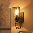 Retro Iron Wall Lamp Glass American - 3