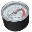 Black Round Compressor Gauge Air Pressure Plastic Shell PSI Bar - 2