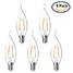 Vintage Led Filament Bulbs Warm White Cob 2w C35 E14 Ac 220-240 V Edison 5 Pcs - 1