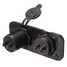 Waterproof Port Car Charger Dual USB LED Digital Display Voltmeter - 4