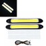 COB Car White Waterproof LED Turn Signal Light Amber 2Pcs Daytime Running - 1