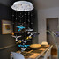 Bird Shape Crystal Multi-color Lamp Pendant Lights Modern Lighting - 6