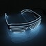 EL Wire Neon LED Light Shaped Shutter Glasses Fashionable Costume Party - 12