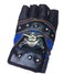 Motorcycle Sport Rivet Gloves Blue Skull PU Fitness - 2