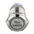 5 Pin Silver Fire 12V 19mm Metal Momentary LED Light Push Button Switch - 3