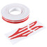 Motorcycles Vinyl 2inch Stickers 12mm Stripe Cars Tape Pin Decals - 4