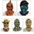 Head Party Mask for Halloween Latex Pumpkin Skull Face Blue - 8