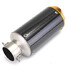 Round Exhaust Muffler Carbon Fiber Sport Motorcycle Slip-On 38-51mm - 10