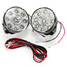 Round 9LED Car Front Driving Running Light Tail Lamp Daytime Fog - 1